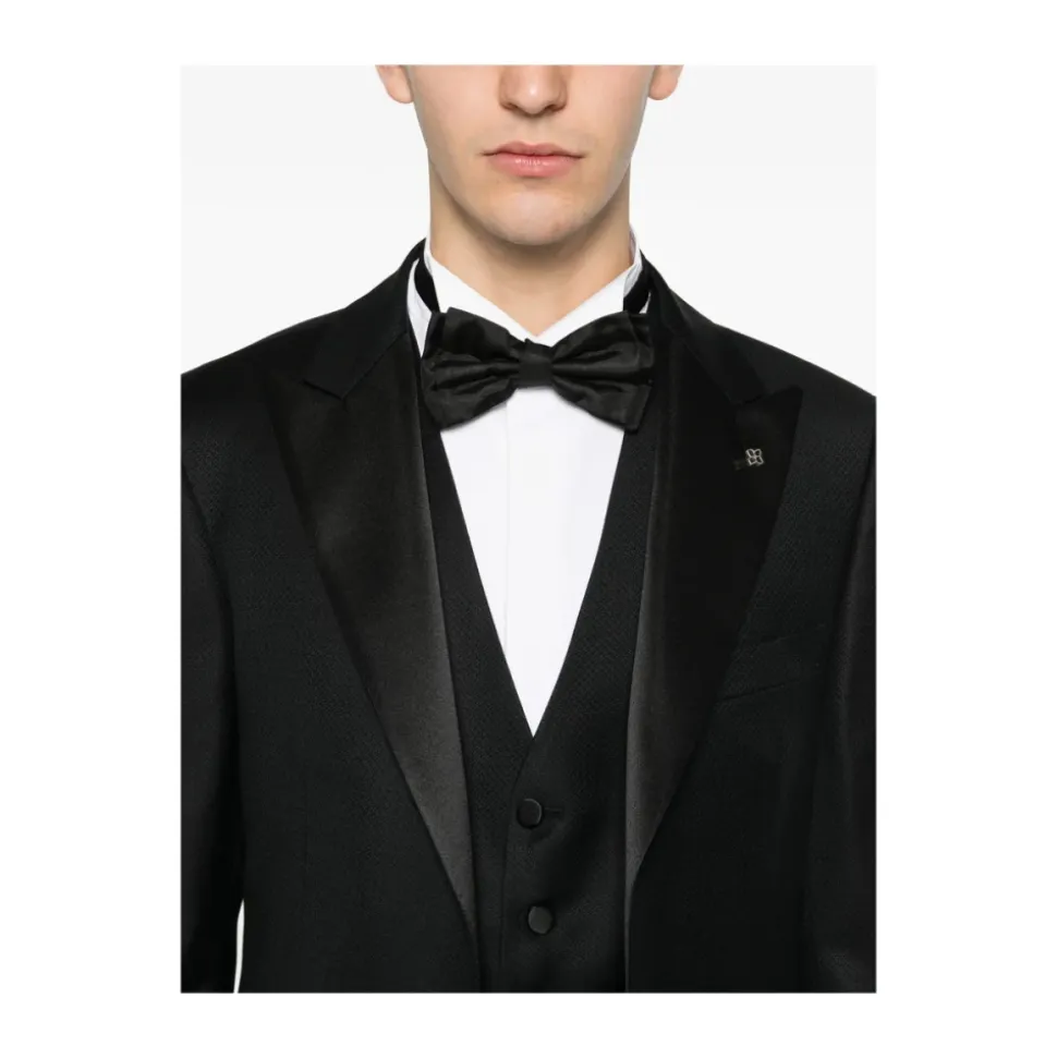 Veste croisée à revers en pointe