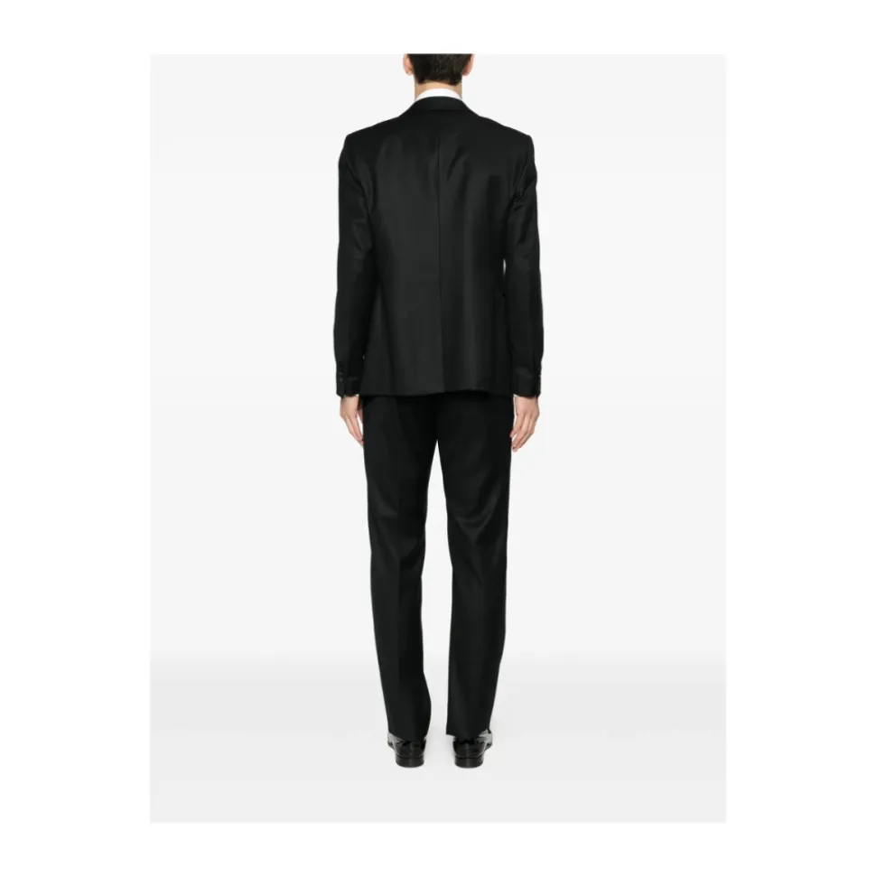 Veste croisée à revers en pointe