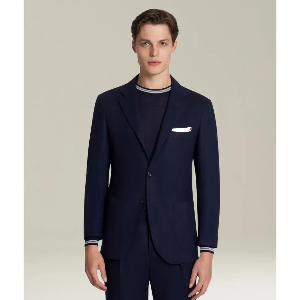 Veste en Laine Bleu Marine