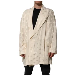 Veste Manteau Beige avec Monogramme
