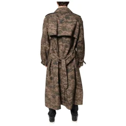 Veste Trenchcoat Camouflage Multicolore