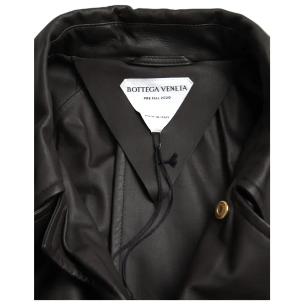 Veste Trench Imperméable en Cuir