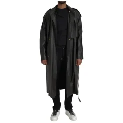 Veste Trench Imperméable en Cuir