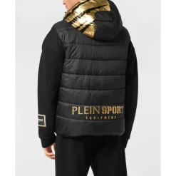 Vest Hoodie Laminated Scratch