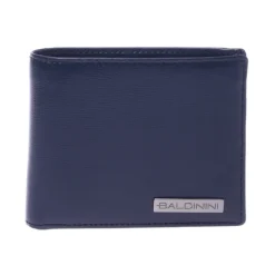 Wallet in dark blue palmellato leather