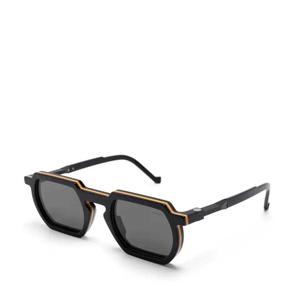 WL0033 BLACK YELLOW Sunglasses