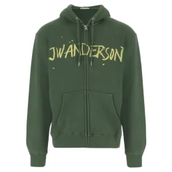 Zip Front Print Hoodie